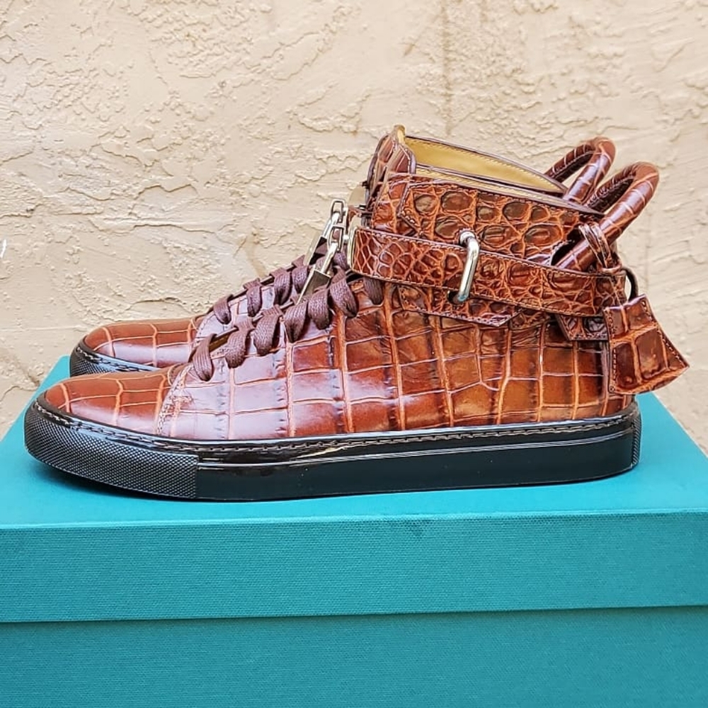 Buscemi 100MM Brown Croc